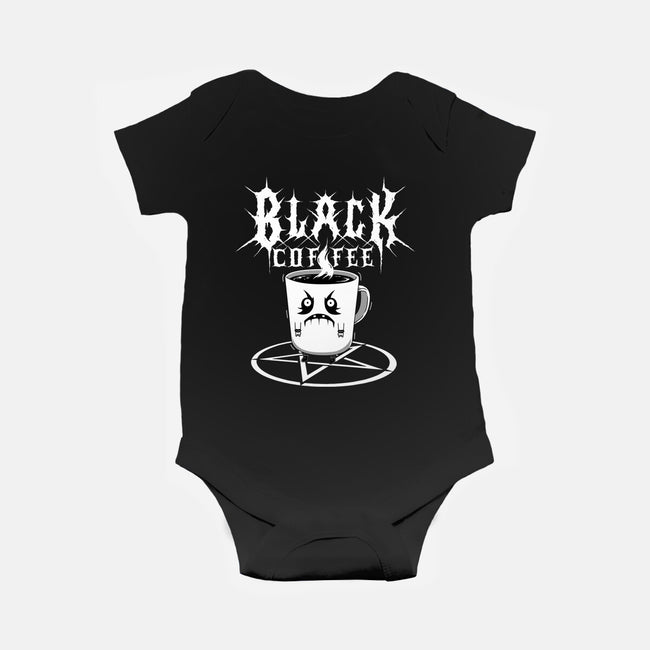 Black Metal Coffee-Baby-Basic-Onesie-pigboom