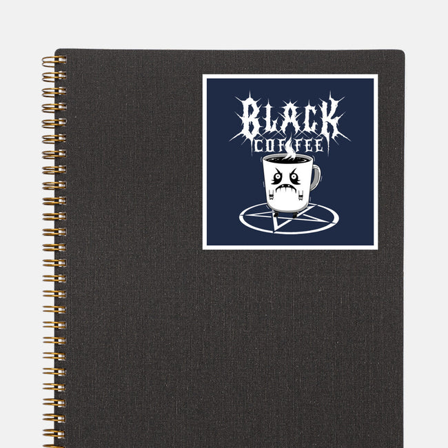 Black Metal Coffee-None-Glossy-Sticker-pigboom