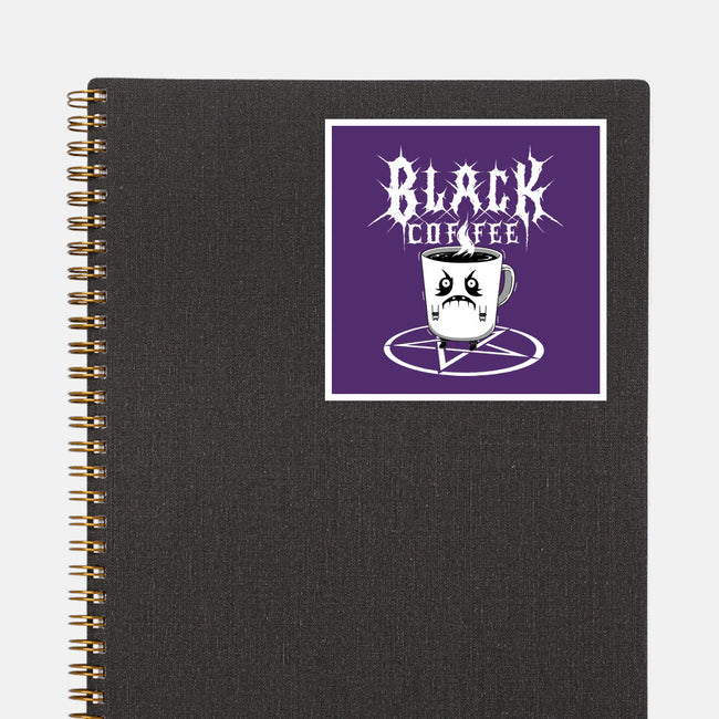 Black Metal Coffee-None-Glossy-Sticker-pigboom