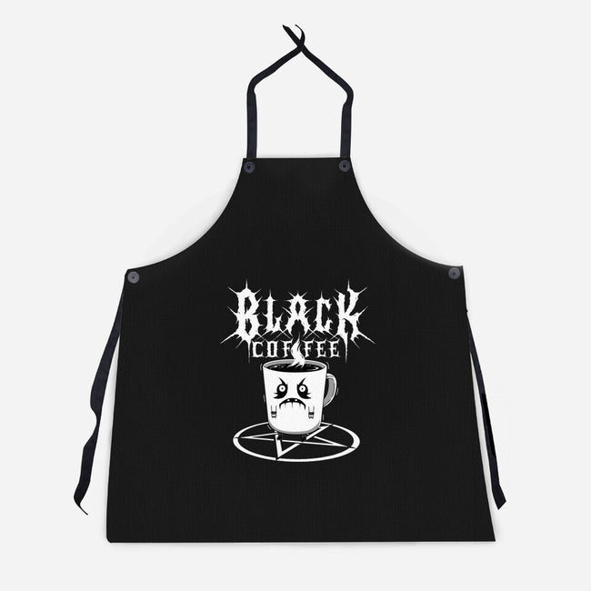 Black Metal Coffee-Unisex-Kitchen-Apron-pigboom