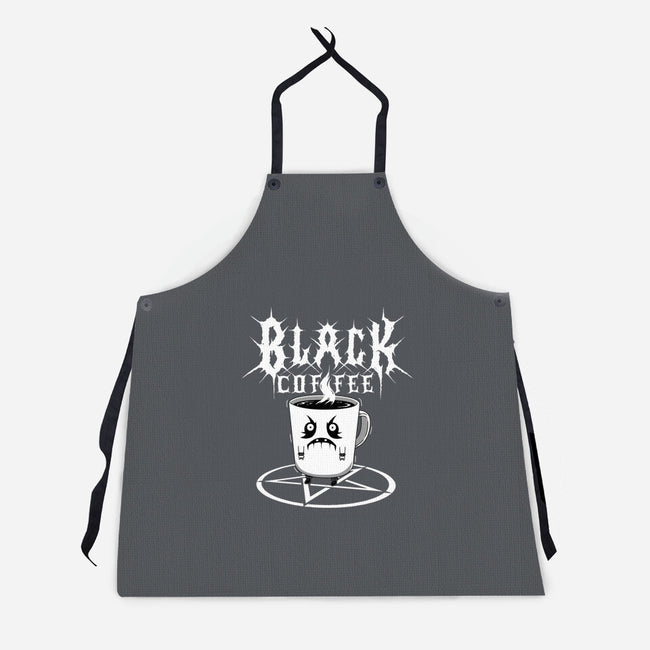 Black Metal Coffee-Unisex-Kitchen-Apron-pigboom