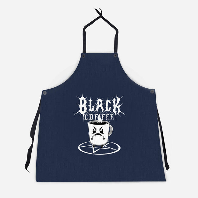 Black Metal Coffee-Unisex-Kitchen-Apron-pigboom