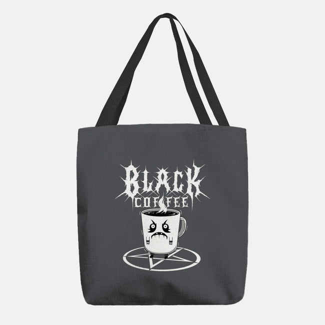 Black Metal Coffee-None-Basic Tote-Bag-pigboom