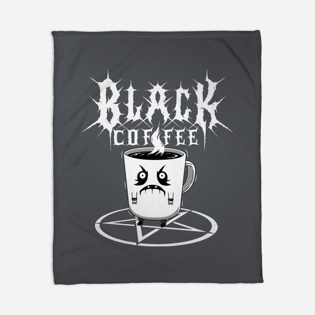 Black Metal Coffee-None-Fleece-Blanket-pigboom