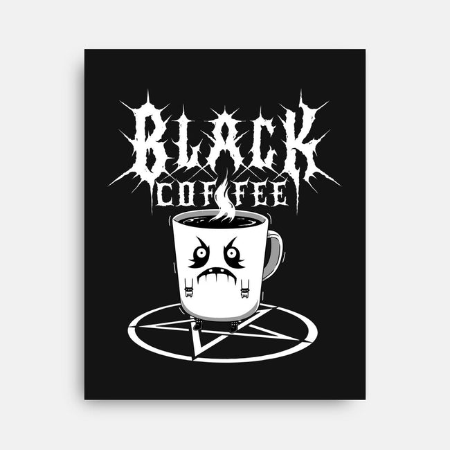 Black Metal Coffee-None-Stretched-Canvas-pigboom