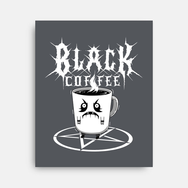 Black Metal Coffee-None-Stretched-Canvas-pigboom