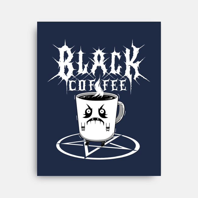Black Metal Coffee-None-Stretched-Canvas-pigboom
