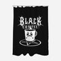 Black Metal Coffee-None-Polyester-Shower Curtain-pigboom