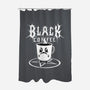 Black Metal Coffee-None-Polyester-Shower Curtain-pigboom