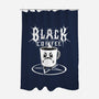 Black Metal Coffee-None-Polyester-Shower Curtain-pigboom