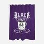 Black Metal Coffee-None-Polyester-Shower Curtain-pigboom