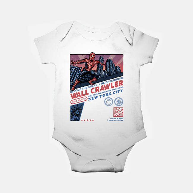 Friendly Neighborhood Wall Crawler-Baby-Basic-Onesie-glitchygorilla