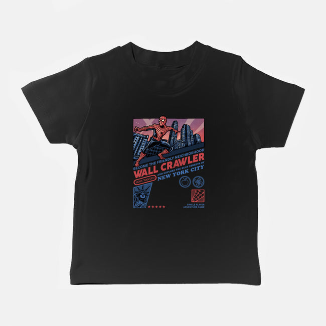 Friendly Neighborhood Wall Crawler-Baby-Basic-Tee-glitchygorilla
