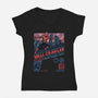 Friendly Neighborhood Wall Crawler-Womens-V-Neck-Tee-glitchygorilla