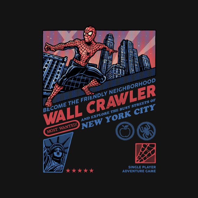 Friendly Neighborhood Wall Crawler-None-Stretched-Canvas-glitchygorilla