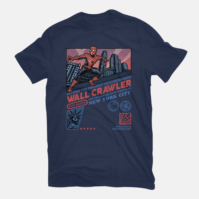 Friendly Neighborhood Wall Crawler-Mens-Heavyweight-Tee-glitchygorilla