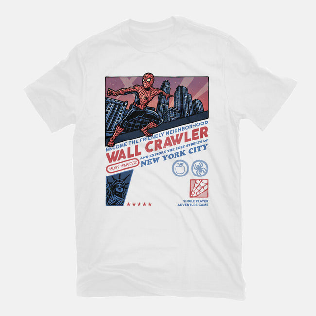 Friendly Neighborhood Wall Crawler-Womens-Basic-Tee-glitchygorilla