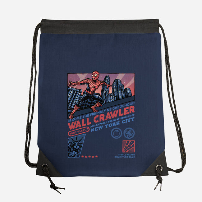 Friendly Neighborhood Wall Crawler-None-Drawstring-Bag-glitchygorilla