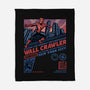 Friendly Neighborhood Wall Crawler-None-Fleece-Blanket-glitchygorilla