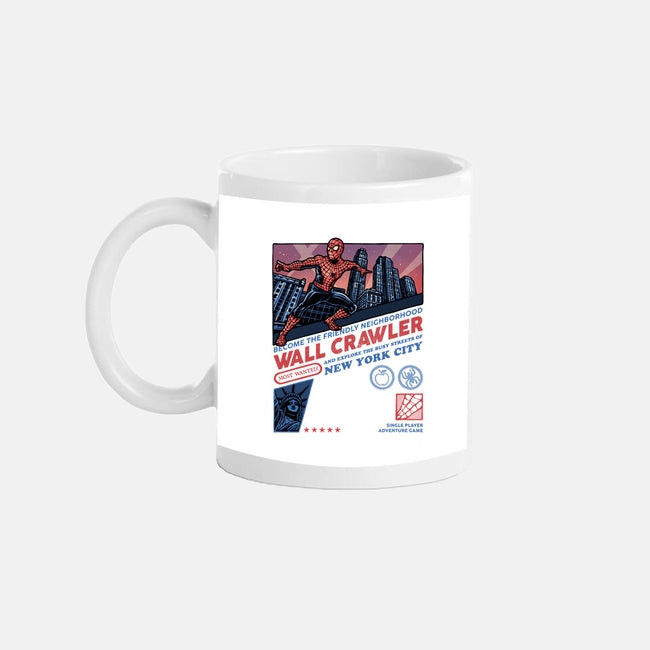 Friendly Neighborhood Wall Crawler-None-Mug-Drinkware-glitchygorilla