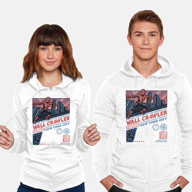 Friendly Neighborhood Wall Crawler-Unisex-Pullover-Sweatshirt-glitchygorilla