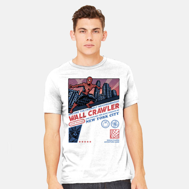 Friendly Neighborhood Wall Crawler-Mens-Heavyweight-Tee-glitchygorilla