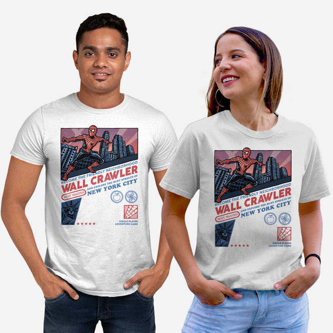 Friendly Neighborhood Wall Crawler-Unisex-Basic-Tee-glitchygorilla
