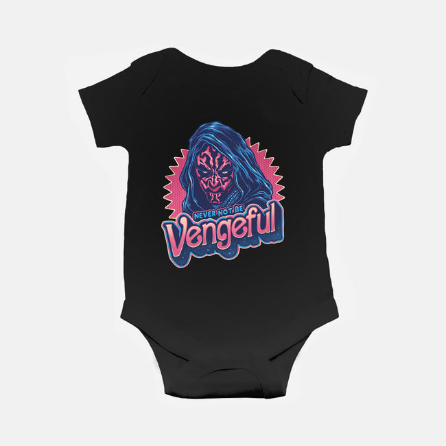 Never Not Be Vengeful-Baby-Basic-Onesie-glitchygorilla