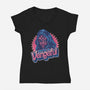 Never Not Be Vengeful-Womens-V-Neck-Tee-glitchygorilla