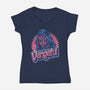 Never Not Be Vengeful-Womens-V-Neck-Tee-glitchygorilla