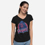 Never Not Be Vengeful-Womens-V-Neck-Tee-glitchygorilla