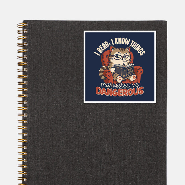 Books Make You Dangerous-None-Glossy-Sticker-Popnotic
