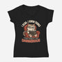 Books Make You Dangerous-Womens-V-Neck-Tee-Popnotic