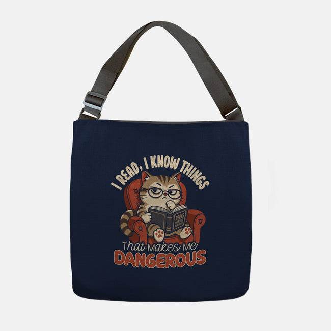 Books Make You Dangerous-None-Adjustable Tote-Bag-Popnotic