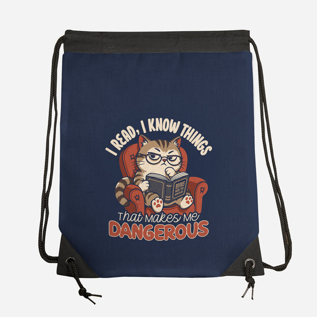 Books Make You Dangerous-None-Drawstring-Bag-Popnotic
