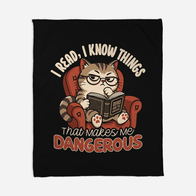 Books Make You Dangerous-None-Fleece-Blanket-Popnotic