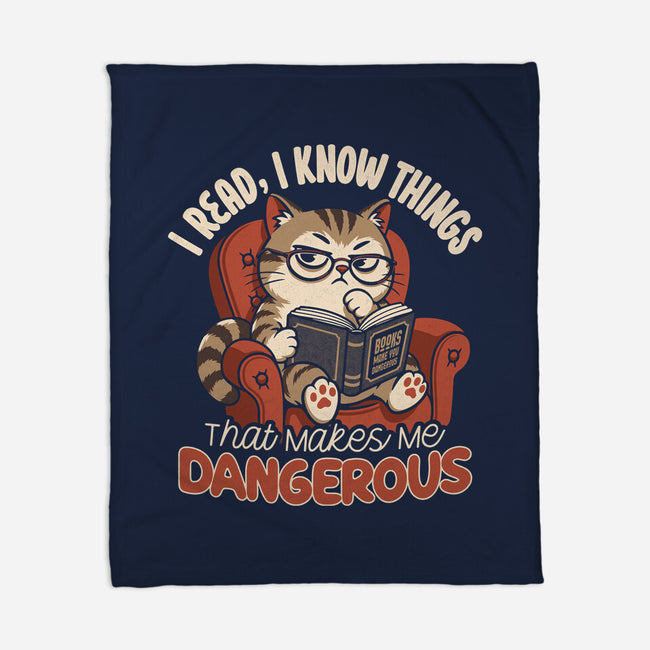 Books Make You Dangerous-None-Fleece-Blanket-Popnotic