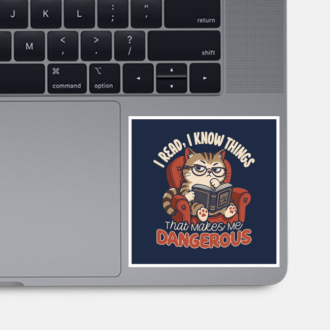 Books Make You Dangerous-None-Glossy-Sticker-Popnotic