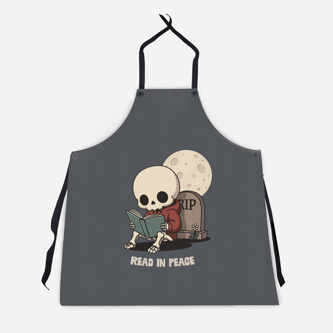 RIP Read In Peace-Unisex-Kitchen-Apron-Popnotic