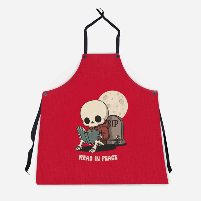 RIP Read In Peace-Unisex-Kitchen-Apron-Popnotic