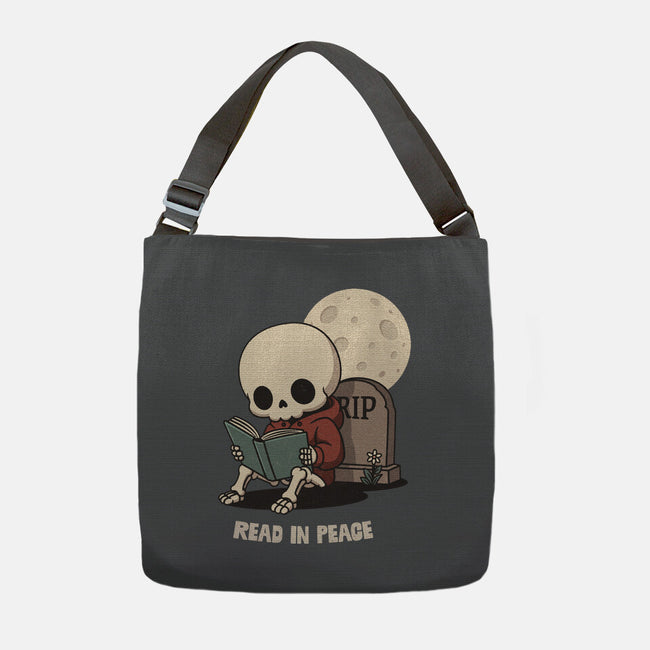 RIP Read In Peace-None-Adjustable Tote-Bag-Popnotic