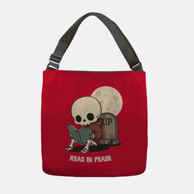 RIP Read In Peace-None-Adjustable Tote-Bag-Popnotic
