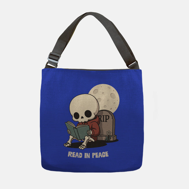 RIP Read In Peace-None-Adjustable Tote-Bag-Popnotic