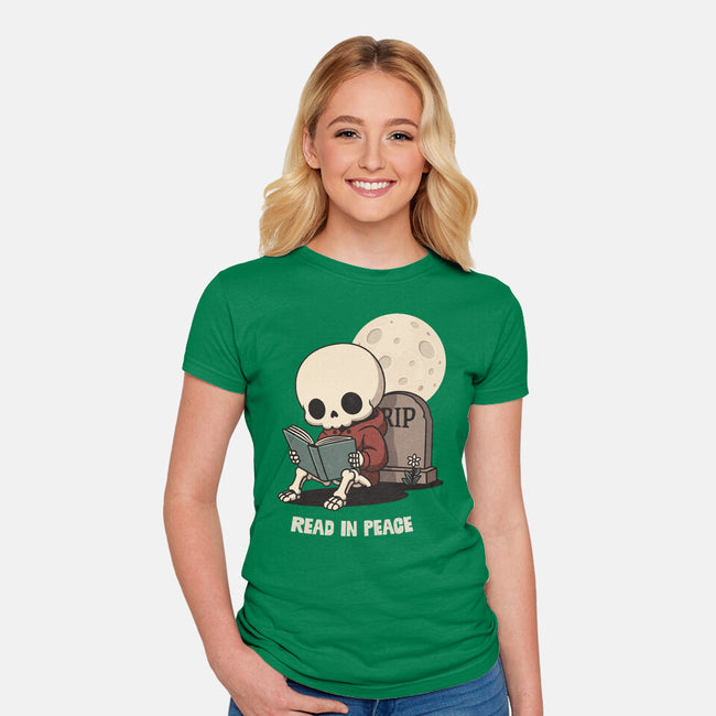 RIP Read In Peace-Womens-Fitted-Tee-Popnotic