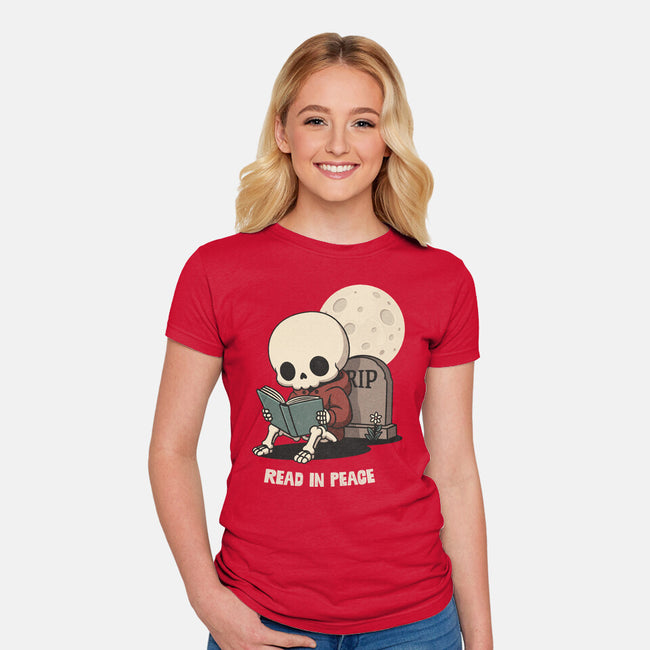 RIP Read In Peace-Womens-Fitted-Tee-Popnotic