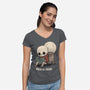 RIP Read In Peace-Womens-V-Neck-Tee-Popnotic
