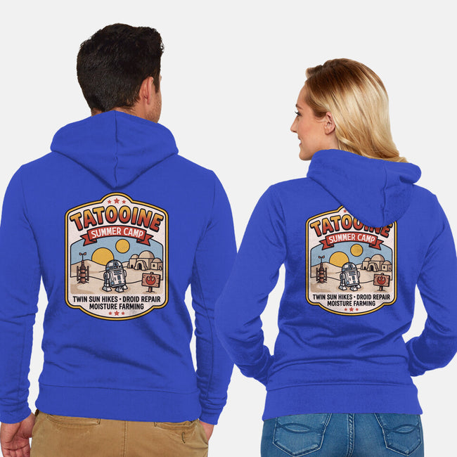 Tatooine Summer Camp-Unisex-Zip-Up-Sweatshirt-Popnotic