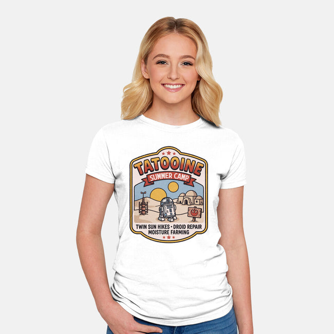 Tatooine Summer Camp-Womens-Fitted-Tee-Popnotic