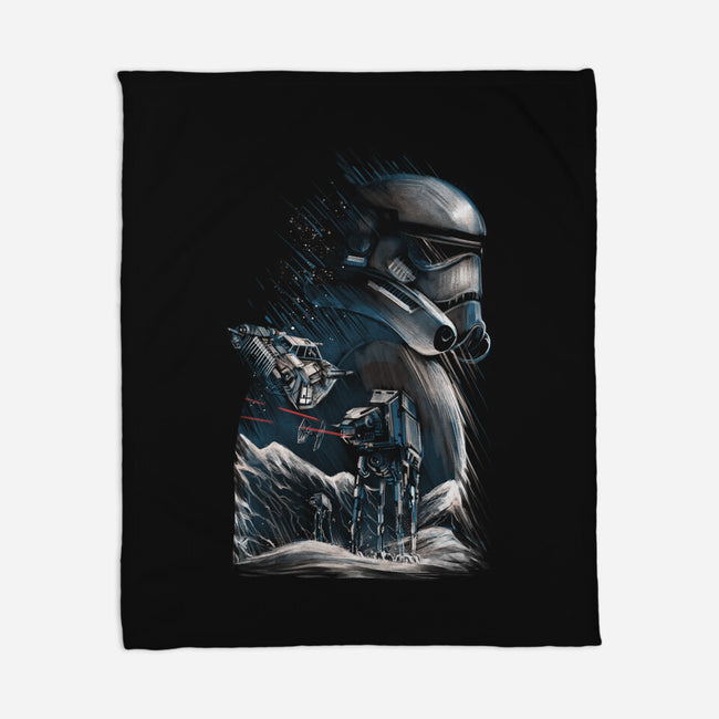 The Empire Silhouette-None-Fleece-Blanket-zascanauta