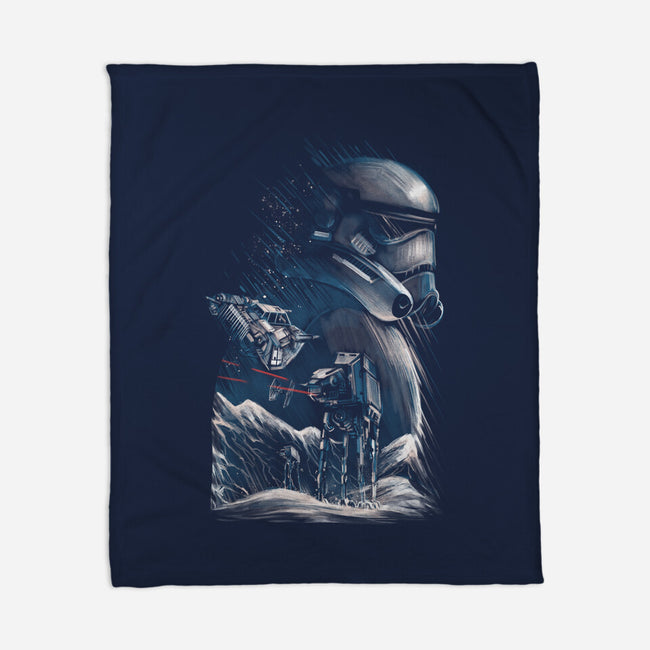 The Empire Silhouette-None-Fleece-Blanket-zascanauta